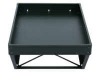 Mähroboter Garage Metall grün mit Pflanzkasten 40x60x70 cm