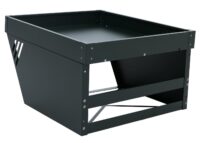 Mähroboter Garage Metall grün mit Pflanzkasten 40x60x70 cm