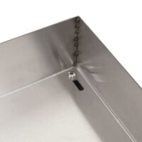 XL Mähroboter Garage mit Pflanzkasten aus Edelstahl anthrazit