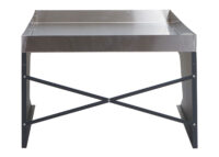 XL Mähroboter Garage mit Pflanzkasten aus Edelstahl anthrazit