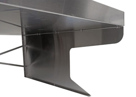 XL Mähroboter Garage aus Edelstahl mit Pflanzkasten wetterfest