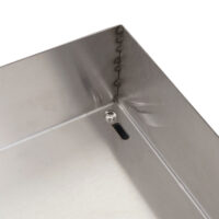 XL Mähroboter Garage aus Edelstahl mit Pflanzkasten wetterfest