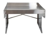 XL Mähroboter Garage aus Edelstahl mit Pflanzkasten wetterfest