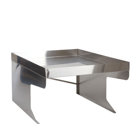 XL Mähroboter Garage aus Edelstahl mit Pflanzkasten wetterfest