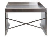 XL Mähroboter Garage aus Edelstahl mit Pflanzkasten wetterfest