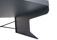 XL Mähroboter Garage mit Pflanzkasten aus Metall anthrazit 100 cm