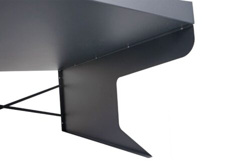 XL Mähroboter Garage mit Pflanzkasten aus Metall anthrazit 100 cm