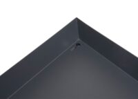 XL Mähroboter Garage mit Pflanzkasten aus Metall anthrazit 100 cm