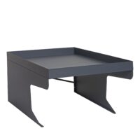 XL Mähroboter Garage mit Pflanzkasten aus Metall anthrazit 100 cm