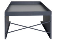 XL Mähroboter Garage mit Pflanzkasten aus Metall anthrazit 100 cm