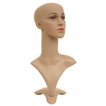 Mannequin-Kopf Perückenpuppe Schaufensterfigur beweglich 55cm