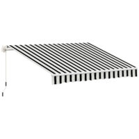 Markise Sonnenschutz einfahrbar mit Handkurbel 395x245cm