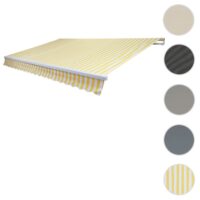 Markisen Ersatzbezug 4,5x3 m Acryl gelb weiß Sonnenschutz