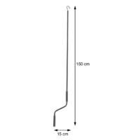 Markisen Handkurbel grau 150 cm robuste Ersatzkurbel