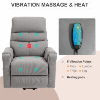 Massagesessel elektrisch mit Aufstehhilfe und Liegefunktion