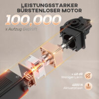 Massagesessel mit Wärmefunktion und Vibration Stoffbezug braun