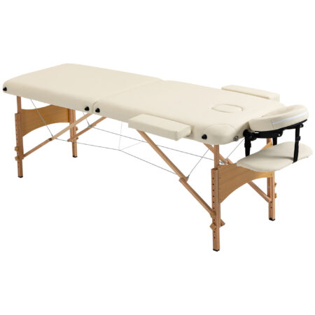 Massagetisch klappbar höhenverstellbar für Spa Holz Kunstleder