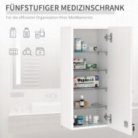 Medizinschrank Hausapotheke Erste-Hilfe-Schrank mit Schloss