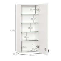 Medizinschrank Hausapotheke Erste-Hilfe-Schrank mit Schloss