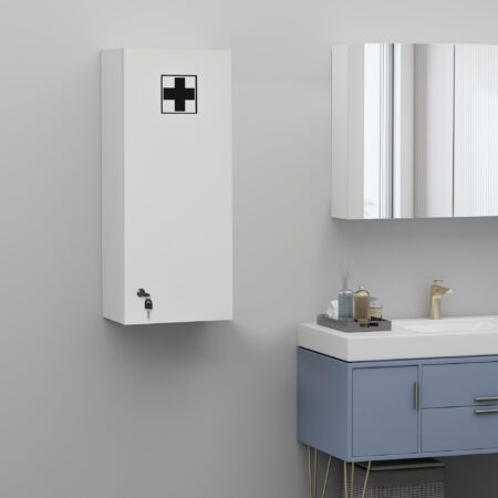 Medizinschrank Hausapotheke Erste-Hilfe-Schrank mit Schloss