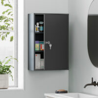 Medizinschrank abschliessbar mit Regal für Wandmontage