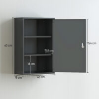 Medizinschrank abschliessbar mit Regal für Wandmontage