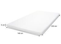 Memoryfoam Matratzentopper Viscoschaum 6cm 140x200cm