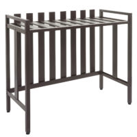 Metall Abdeckung braun für Klimaanlage und Wärmepumpe 80x90x39 cm