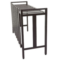 Metall Abdeckung braun für Klimaanlage und Wärmepumpe 80x90x39 cm