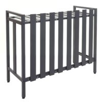 Metall Abdeckung grau für Klimaanlage und Wärmepumpe 80x90x39 cm