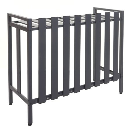 Metall Abdeckung grau für Klimaanlage und Wärmepumpe 80x90x39 cm