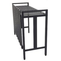 Metall Abdeckung grau für Klimaanlage und Wärmepumpe 80x90x39 cm