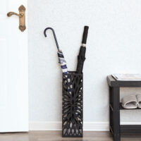 Metall-Schirmständer Ständer Schwarz.