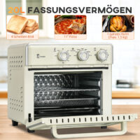 Mini Backofen multifunktional mit Timer und Zubehör 20L 1400W