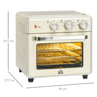 Mini Backofen multifunktional mit Timer und Zubehör 20L 1400W