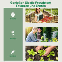 Mini Gewächshaus mit 4 Regalfächern für Balkon und Garten
