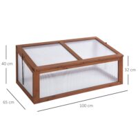 Mini Gewächshaus klein mit lichtdurchlässigen Platten für Garten