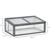 Mini-Gewächshaus klein mit Polycarbonat lichtdurchlässig für Garten