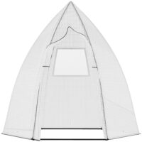 Mini Gewächshaus Winterschutz mit Rolltür für Pflanzen