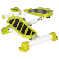 Gelber Mini Stepper mit LCD-Anzeige und rutschfester Oberfläche für Hometraining.