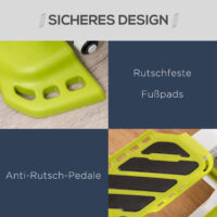 Gelber Mini Stepper mit LCD-Anzeige und rutschfester Oberfläche für Hometraining.