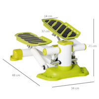 Gelber Mini Stepper mit LCD-Anzeige und rutschfester Oberfläche für Hometraining.