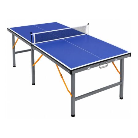 Mini Tischtennisplatte klappbar mit Zubehör -Blau