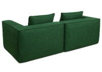 Modularer 2-Sitzer Loungesofa Stoff 194x97cm grün