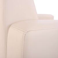 Modular 2-Sitzer Sofa Couch Lyon Kunstleder creme