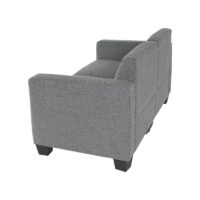 Modular 2-Sitzer Sofa Couch Lyon Stoff grau