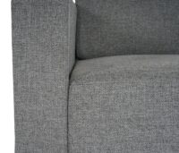 Modular 2-Sitzer Sofa Couch Lyon Stoff grau
