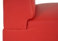 Modular Sessel ohne Armlehnen Mittelteil Lyon Kunstleder rot