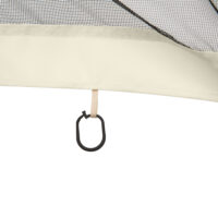 Schwarzes Moskitonetz mit 4 Seitenteilen für 3x4m Pavillon.