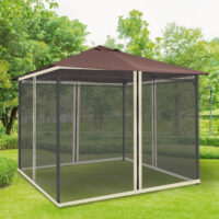 Moskitonetz mit Reißverschlusssystem für 3x3m Pavillon.